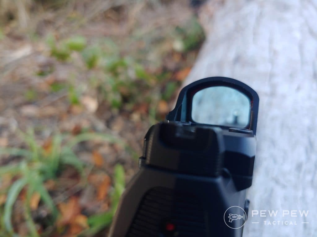 Primary Arms Classic Mini Reflex Sight window