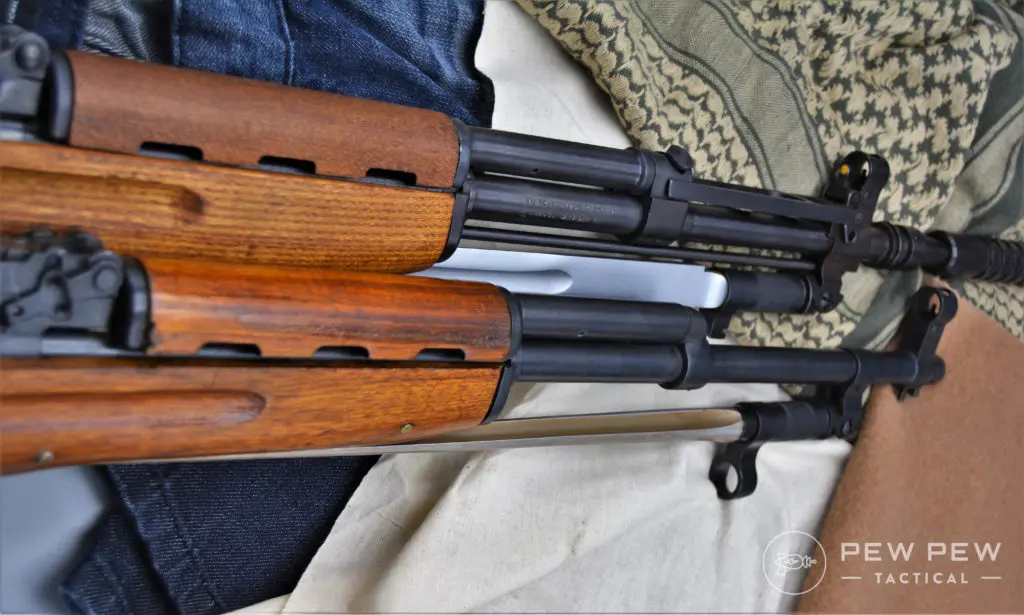Despite the major differences, the sight radius of the Norinco is actually longer than the Yugoslavian variations SKS