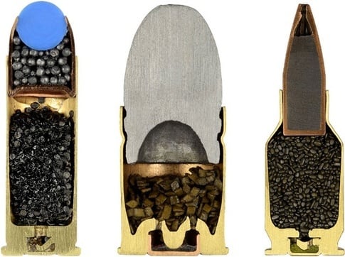 Cross Section of a Bullet Cartridge