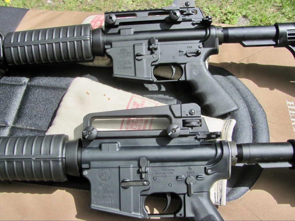 Shown side by side with a Rock River AR - controls are identical