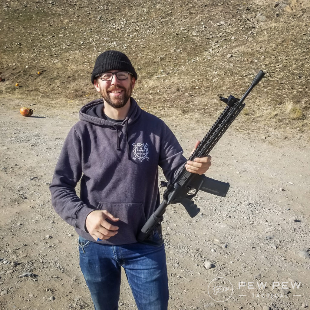 Zac and his rifle