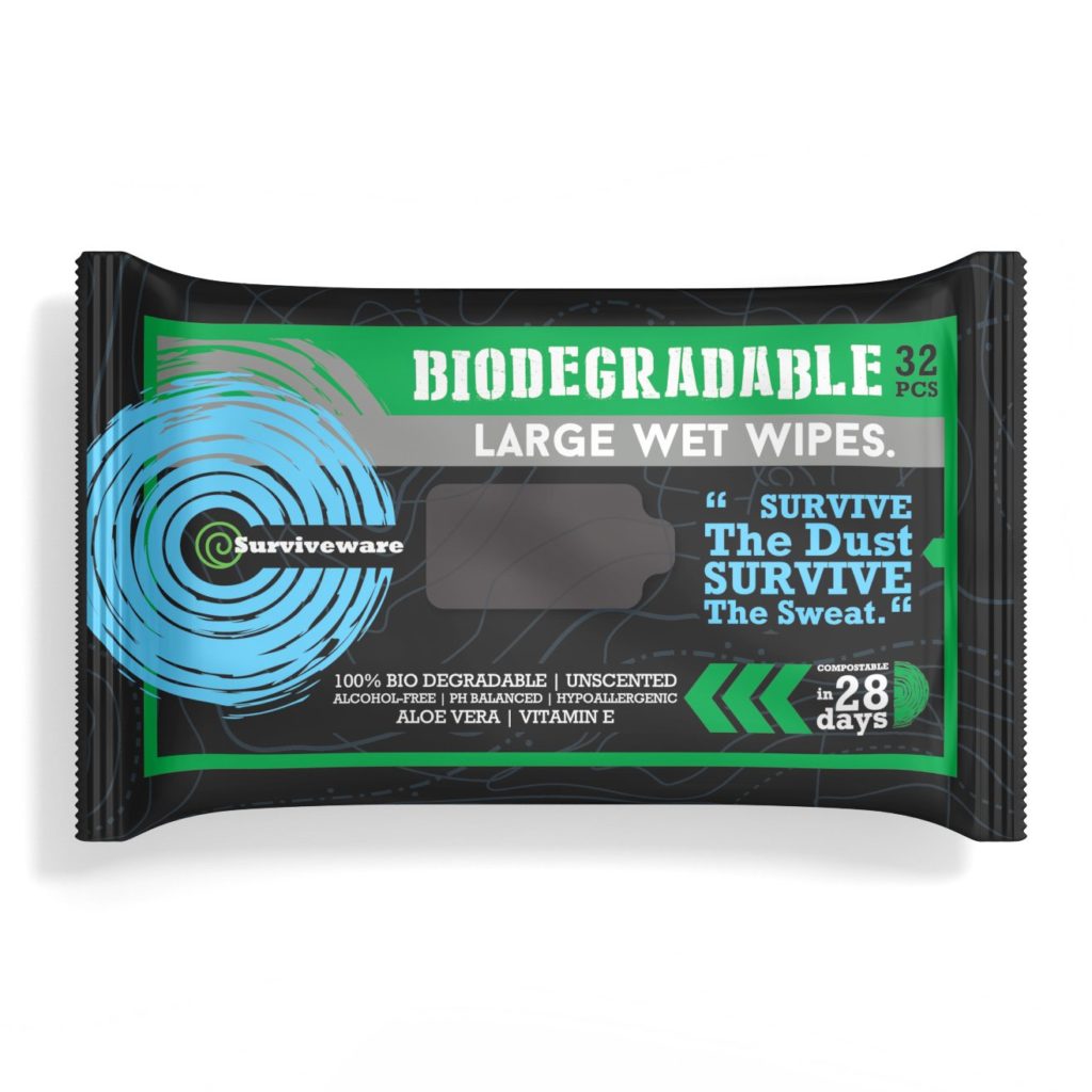 Product Image for Surviveware Biodegradable Wet Wipes