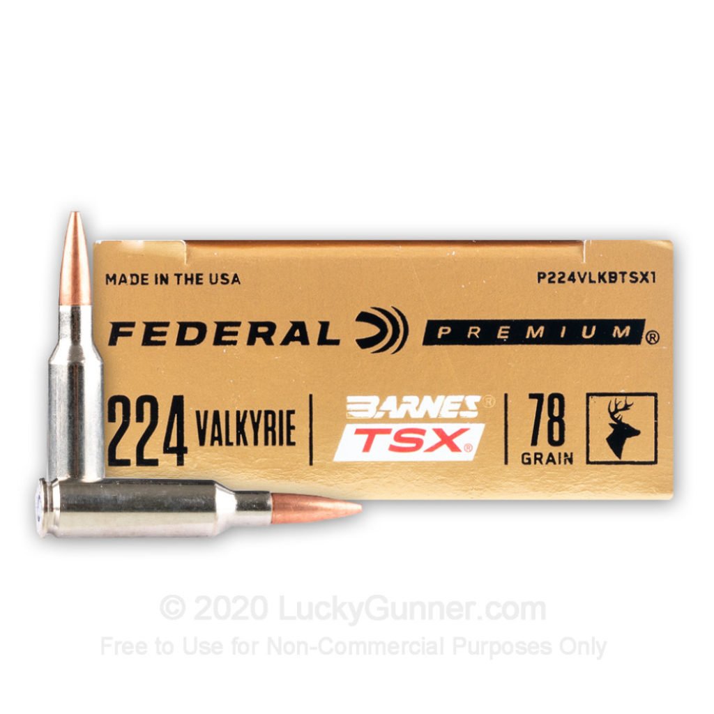 Product Image for Federal Premium 78 Grain Barnes TSX 224 Valkyrie