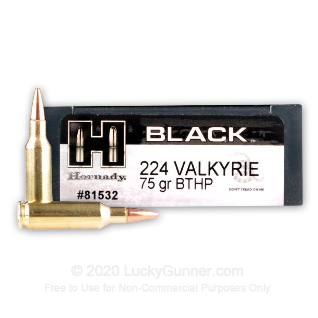 Product Image for Hornady BLACK 75 Grain BTHP 224 Valkyrie