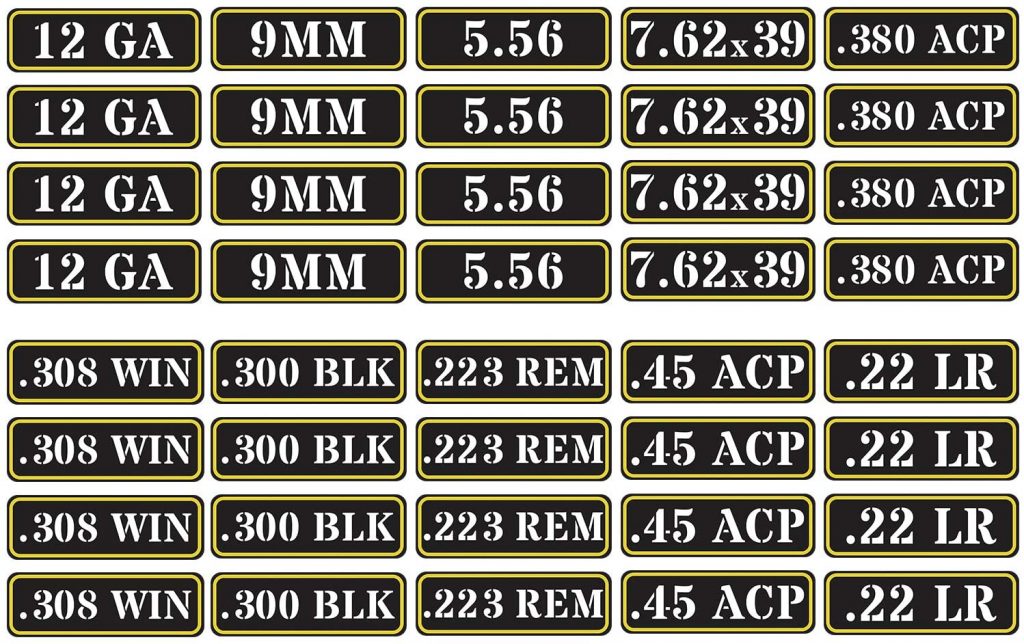 Product Image for Ammo Can Vinyl Sticker Set Decal Label