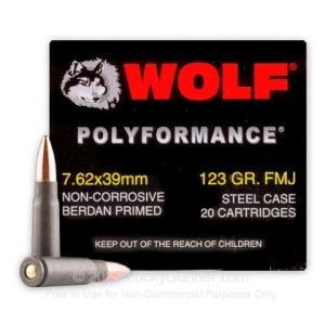 Product Image for Wolf Polyformance 7.62x39 FMJ