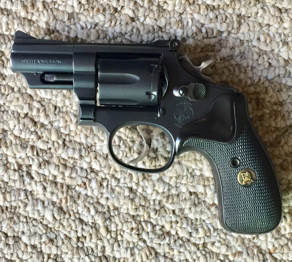 Model 19 with a 2.5 inch barrel and matte black finish used by the US Diplomatic Security Service