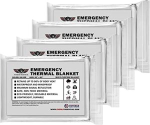 Product Image for EVERLIT Emergency Mylar Thermal Blanket (4 Pack)