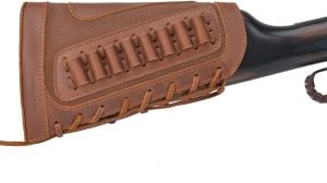 Product Image for .30-30 Leather Buttstock Ammo Pouch