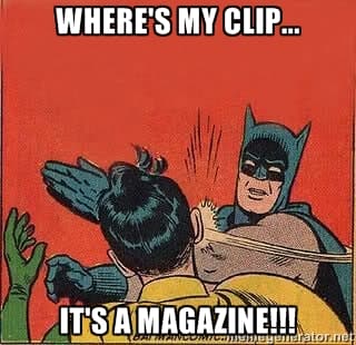 Batman Clip vs Magazine