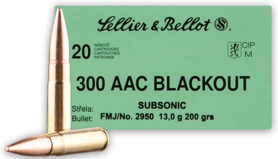 Sellier & Bellot .300 BLK 200 GR FMJ Subsonic