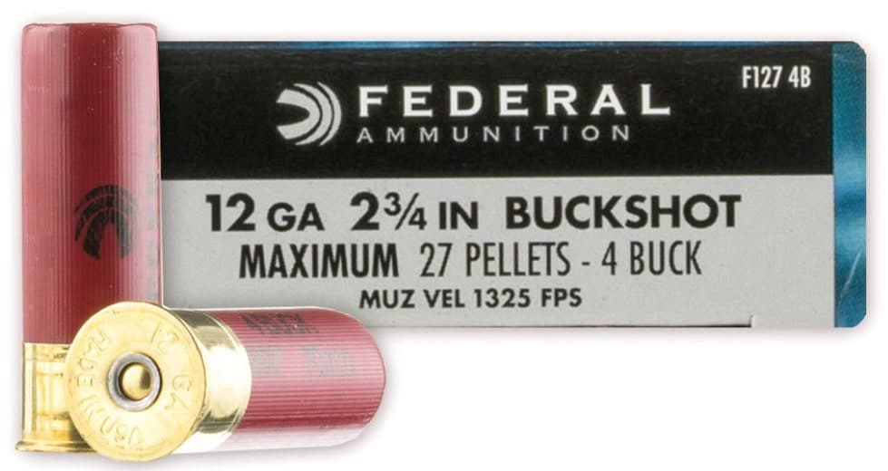 Federal 12ga #4 Buckshot Hydra-Shok