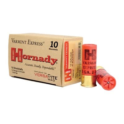 Hornady 12GA #4 Buckshot 2 3/4″ V-MAX Varmint Express