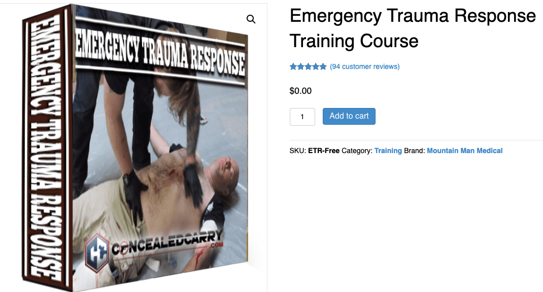 Mountain Man Medical Emergency Trauma Response Training Course