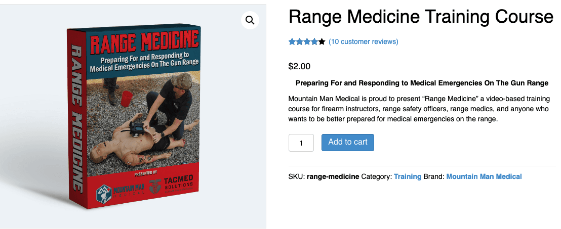 Mountain Man Medical Range Medicine Training Course
