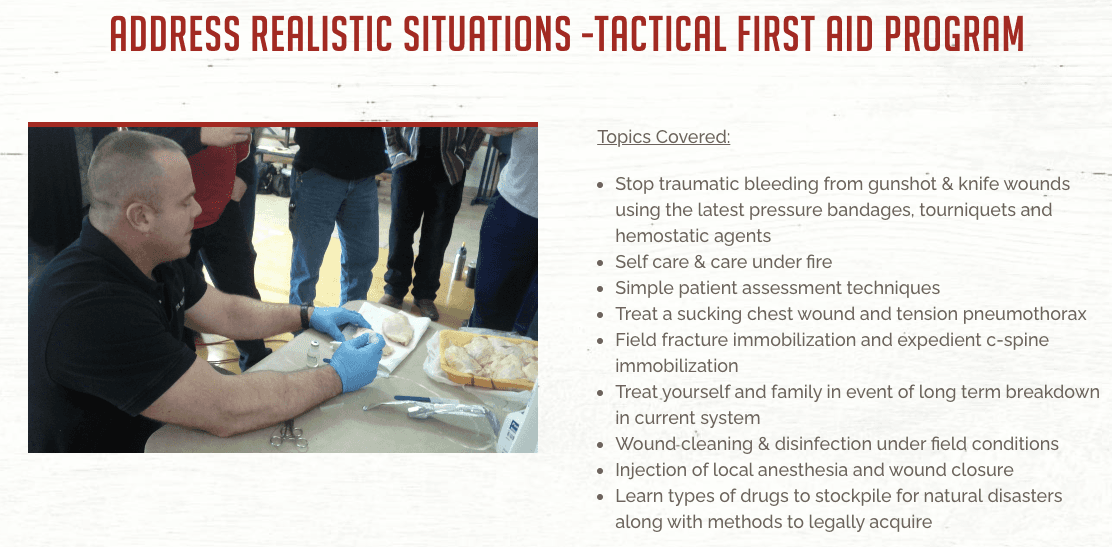 Active Response Training Tactical First Aid and System Collapse Medicine