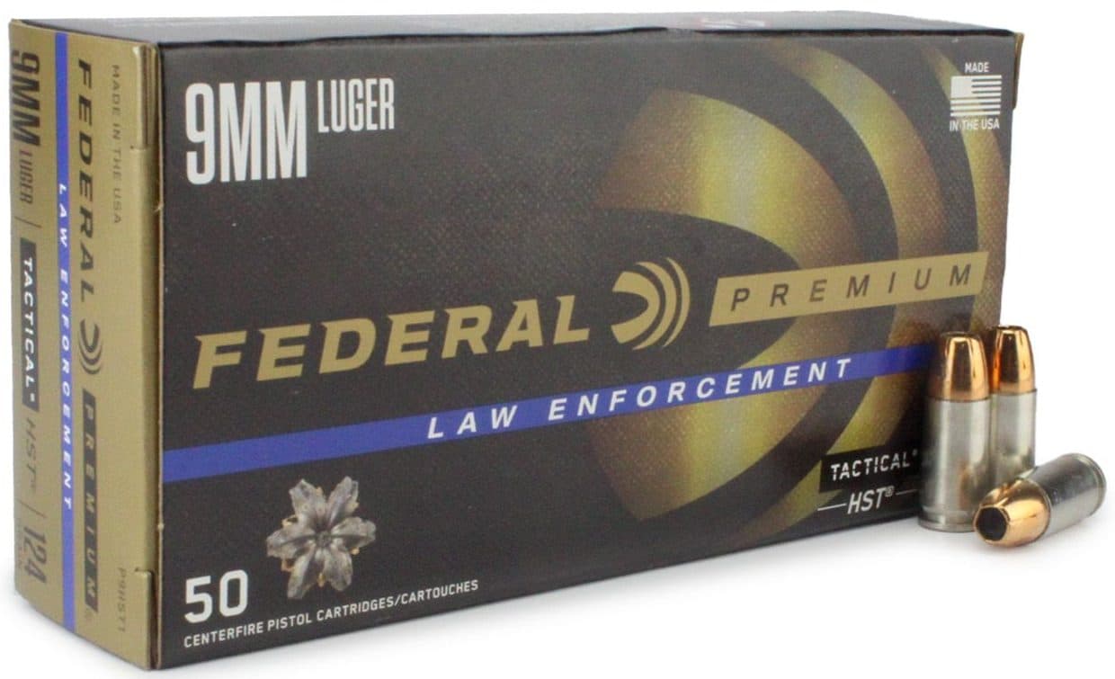 Federal Premium HST 9mm Ammo 124gr JHP