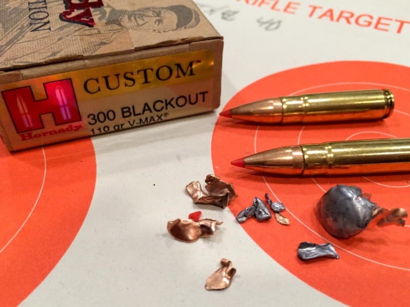 Hornady 110 gr V-MAX expansion