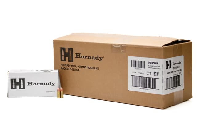 Hornady 9mm 115gr FMJ TAP Training Ammo 1000rd Case, Minor Cosmetic Blemish - $249 (Free Shipping)