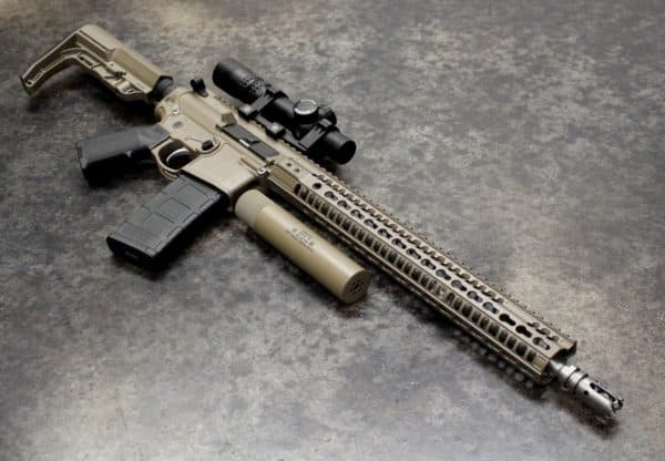 AR with KeyMod Rail
