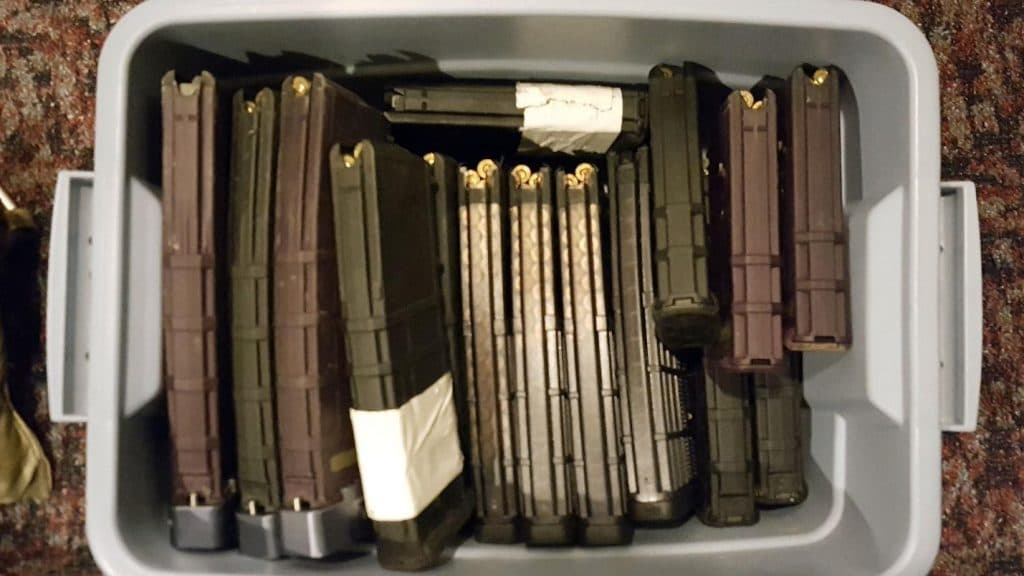 bin of AR magazines