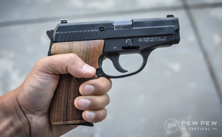 Sig P239 in hand two