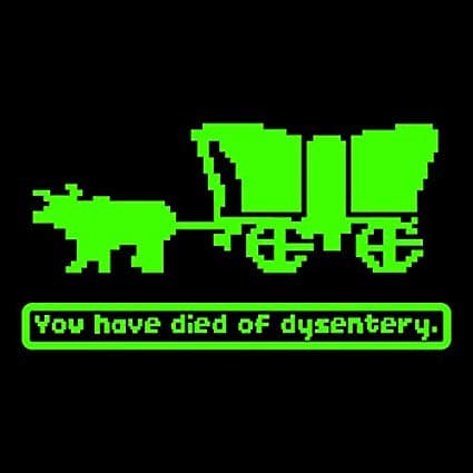 oregon trail died of dysentery