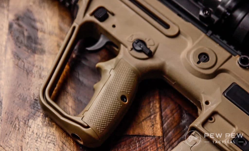 Tavor grip area