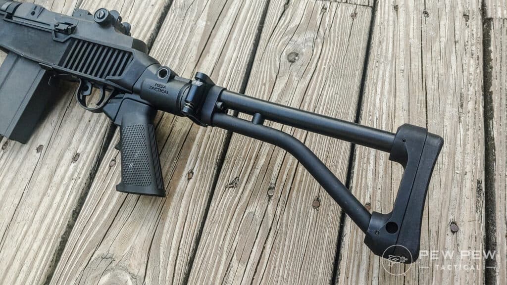 M1A Delta 14 Chassis and Mesa Tactical Stock and adaptor