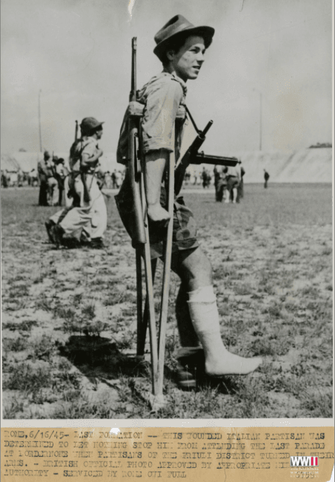 Italian Partisan with a Sten