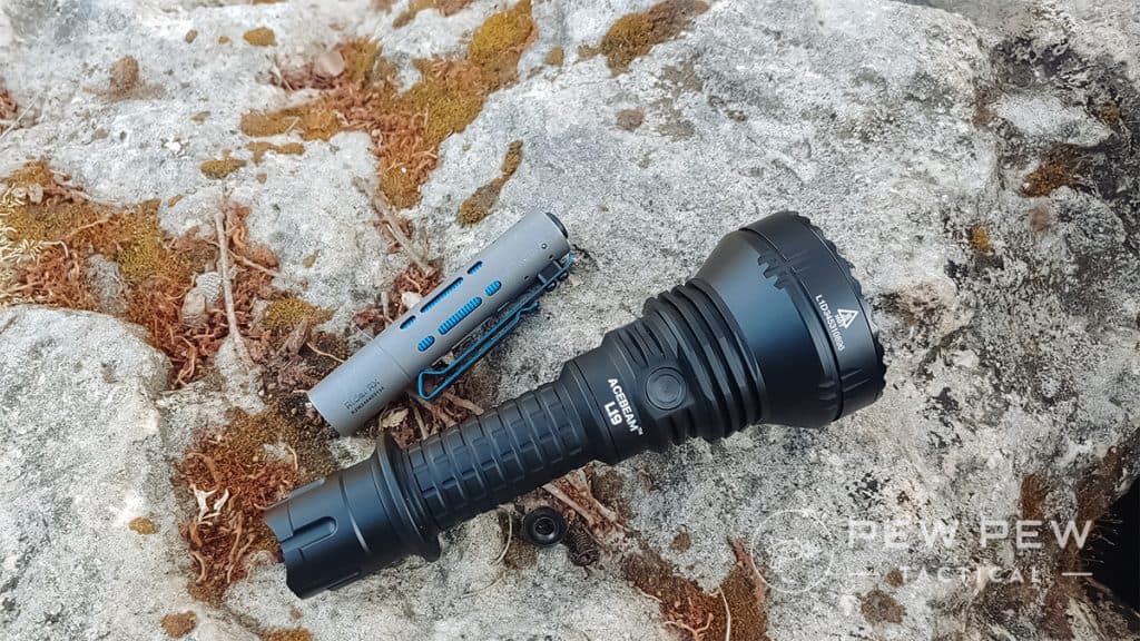 Post Thumbnail Image for post: Acebeam L19 & Rider RX Review: Most Powerful Tactical Lights?