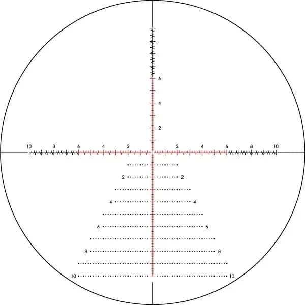 Vortex EBR-7D MRAD reticle