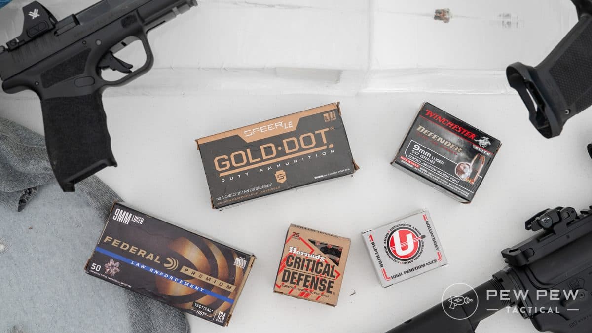 Post Thumbnail Image for post: Best 9mm Ammo: Self Defense &amp; Range [Ballistic Gel Tested]