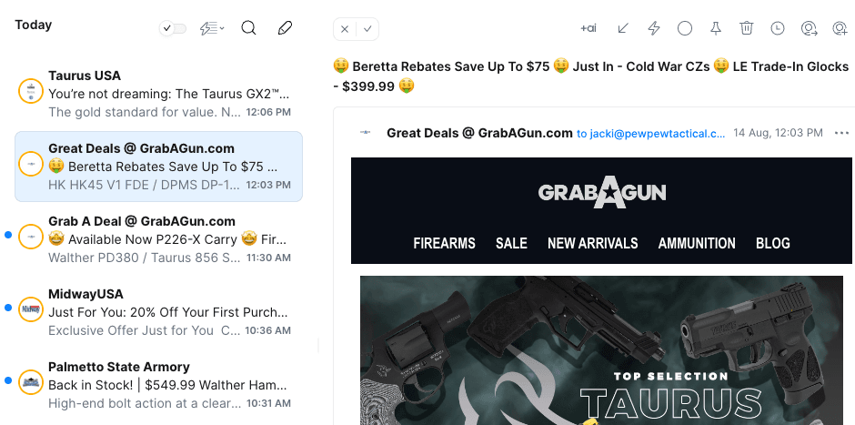 Deals Emails