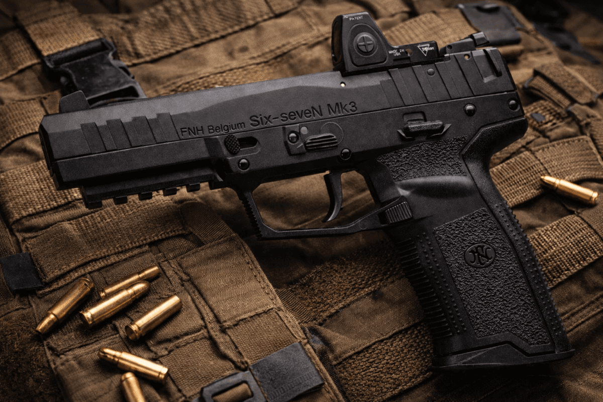 Post Thumbnail Image for post: April Fool's: FN Unveils New FN Six-SeveN Pistol and 6.7 Cartridge