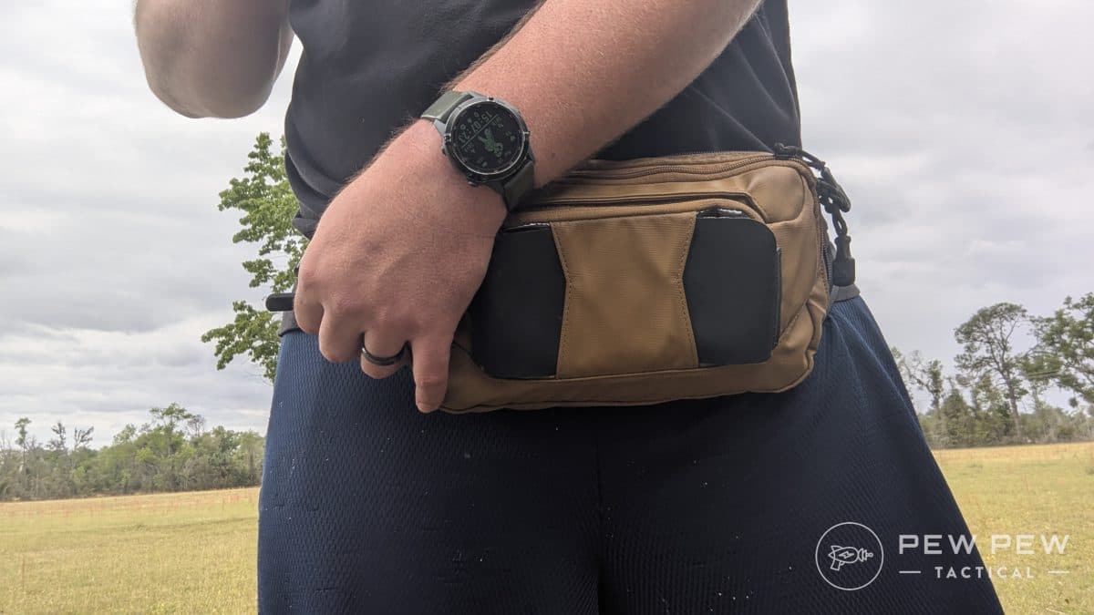 Zippers Fanny Pack CCW Drawing