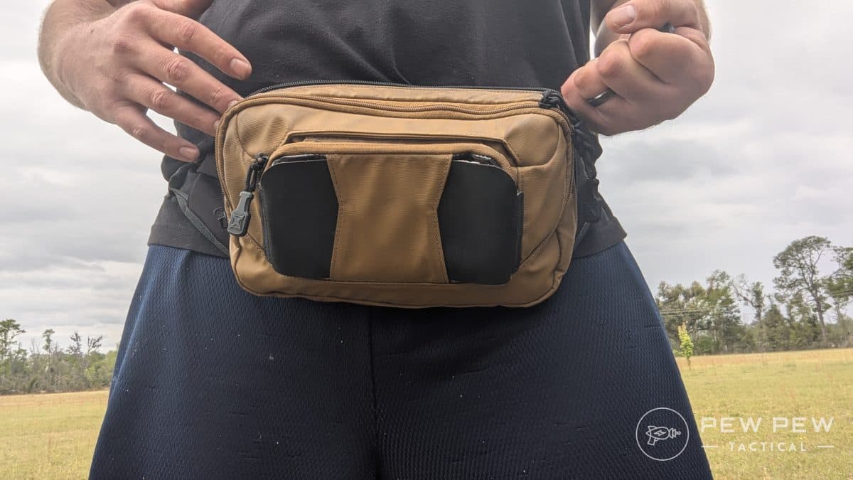 Zippers Fanny Pack CCW Drawing