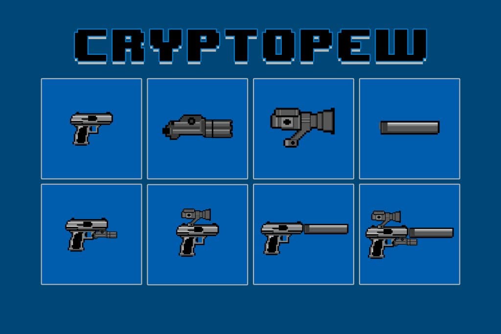 Post Thumbnail Image for post: [April Fools] CRYPTOPEW NFT Launches, Mint by Shooting Real Guns