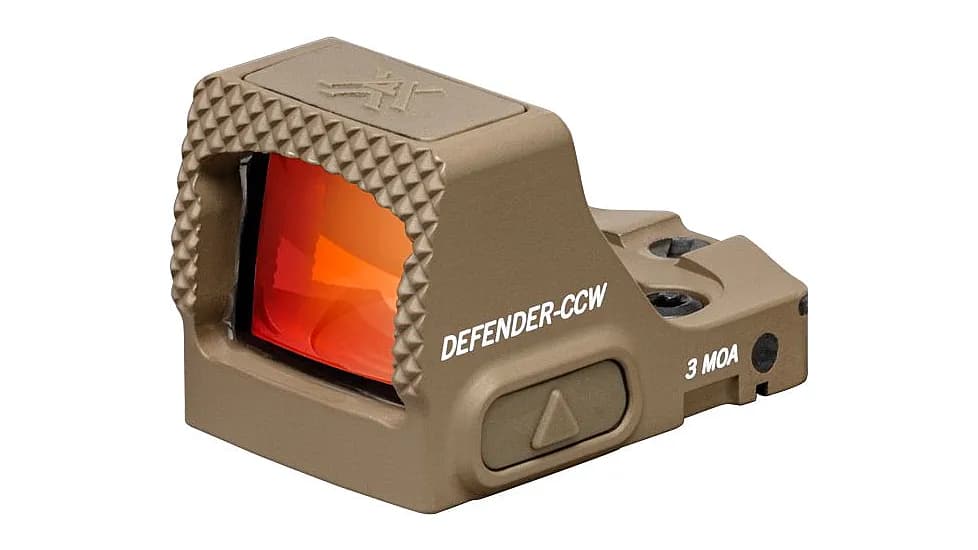 Vortex Defender CCW 3 MOA red dot sight, tan - $199.49 (Free Shipping)