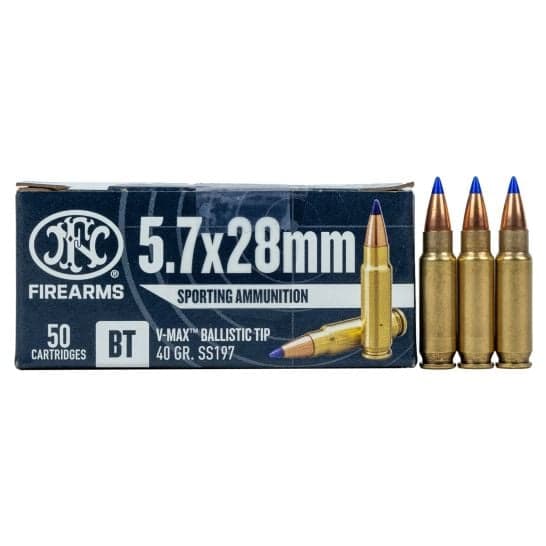 Fiocchi 5.7x28mm 40 GR V-MAX Ammo, 50rds - 25.99