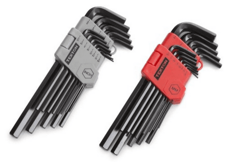 Tekton Long Hex Key Wrench Set