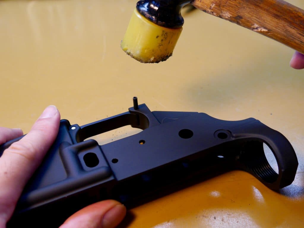 Start Roll Pin with Hammer