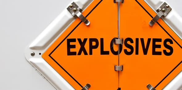Explosives Sign