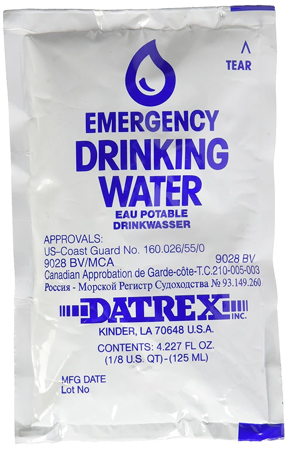 Emergency Water Pouch (64 Pack)