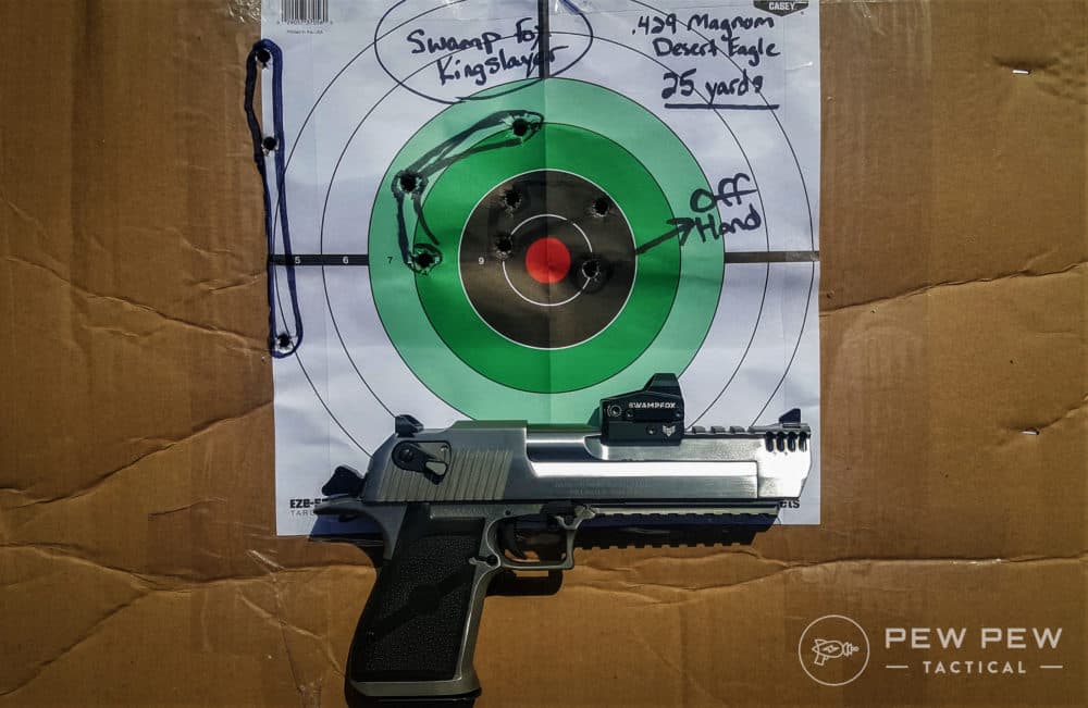 Swampfox Kingslayer D Eagle Grouping