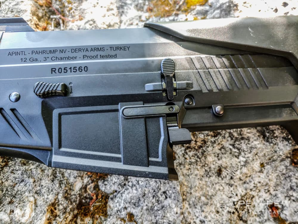 Rock Island Armory VRBP-100 On a Rock Side View Mag Release