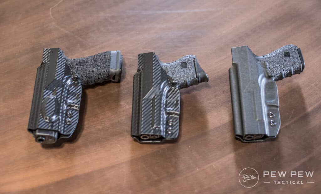 Concealment Express G17, G26, G19 (L to R)