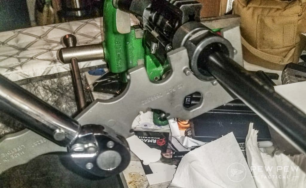 Torquing barrel nut