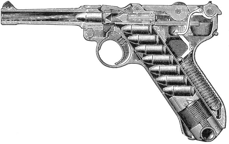 Luger Patent Drawing