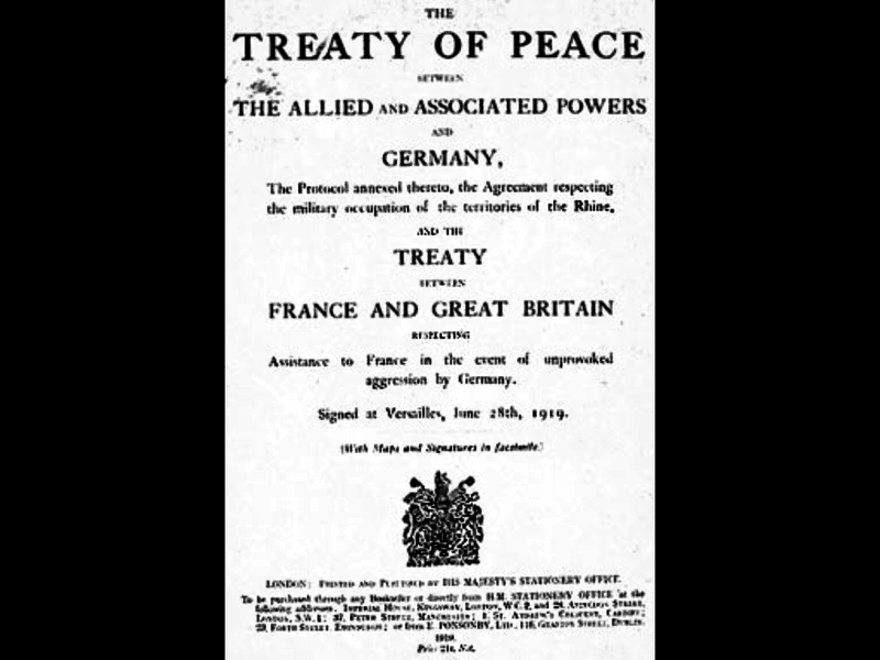 Treaty of Versailles WWI